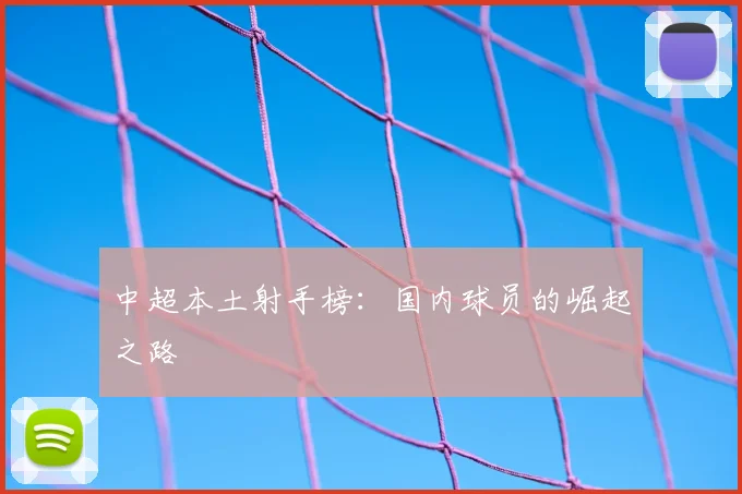 中超本土射手榜：国内球员的崛起之路